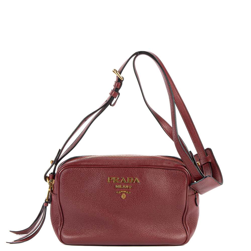 Prada Double Zip Camera Bag Vitello #376731P12B